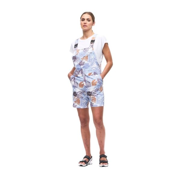 Indyeva Womens Printed Overalls M Recycled Polyester/Nylon Blend Tropical Floral - Picture 1 of 9